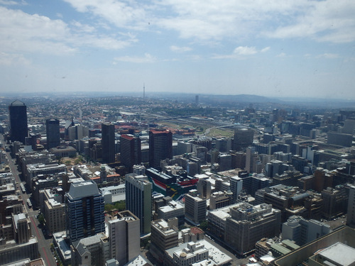 Johannesburg has a population of 4.5 Million.